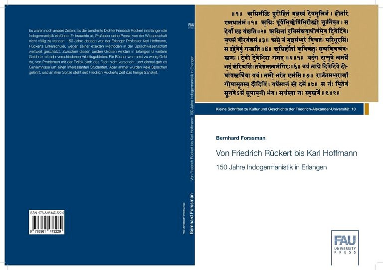 Neuerscheinung zur Geschichte der Erlanger Indogermanistik